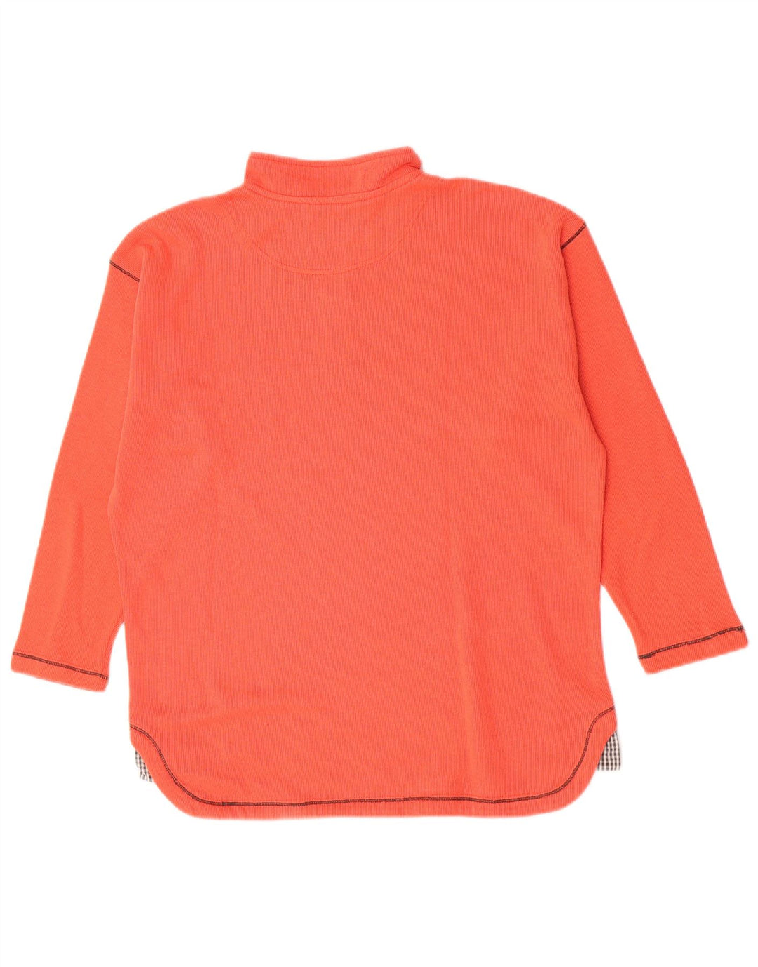 Suéter feminino Lotto com zíper e gola UK 14 grande poliéster laranja