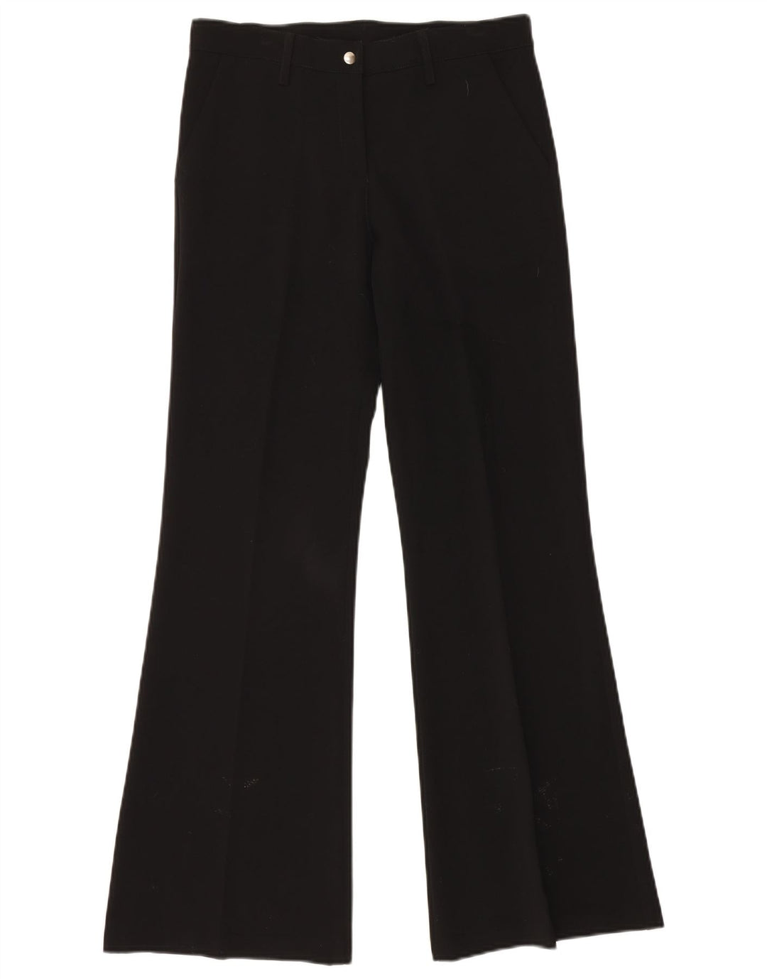 Calça Chino Feminina VINTAGE Bootcut Médio W30 L32 Poliéster Preto