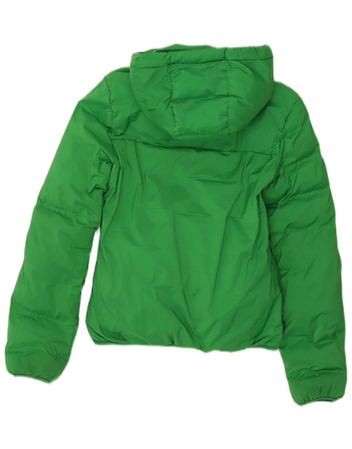 Jaqueta acolchoada com capuz feminina Superdry UK 8 poliéster verde pequeno