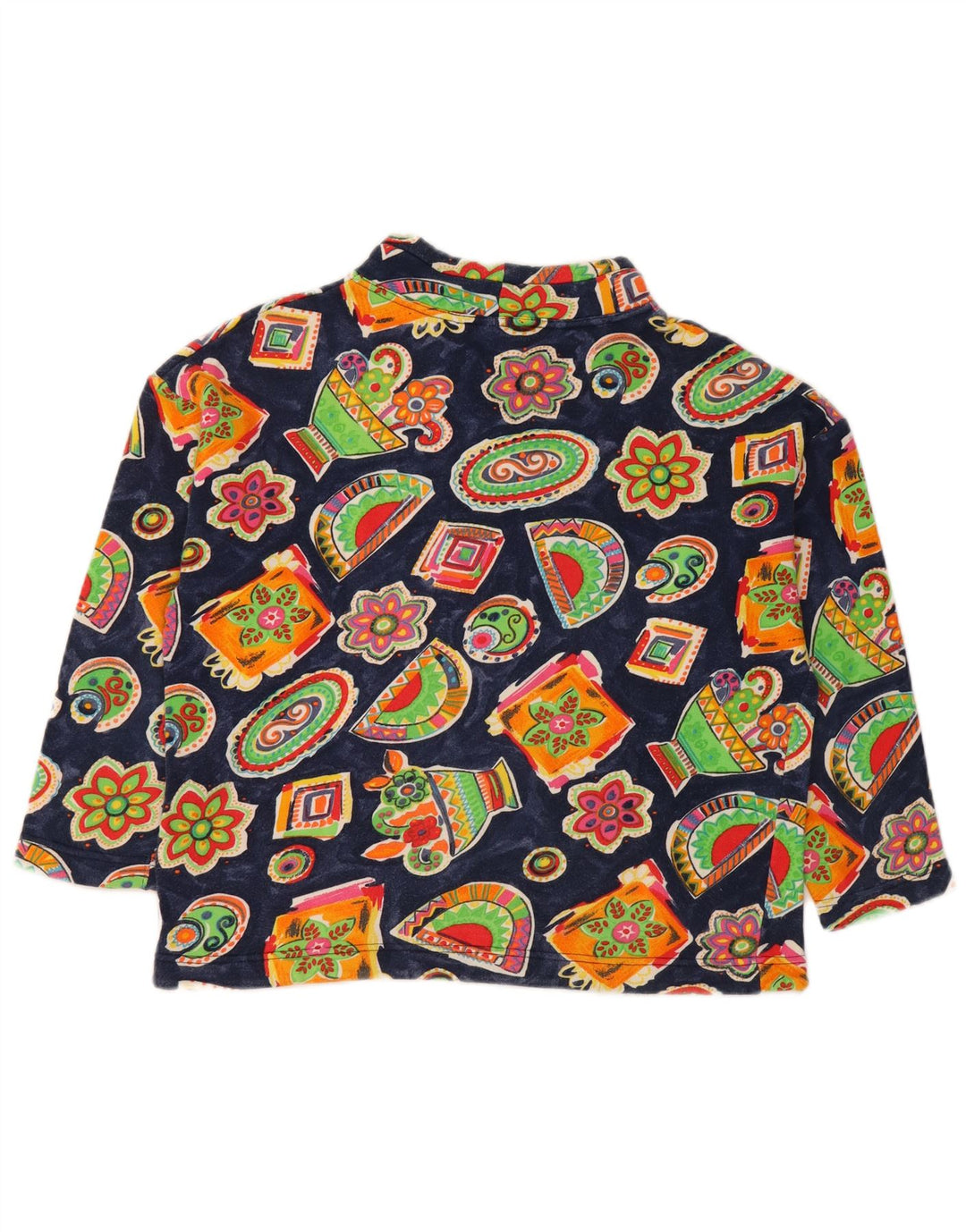 Suéter feminino BENETTON 11-12 anos grande azul marinho floral