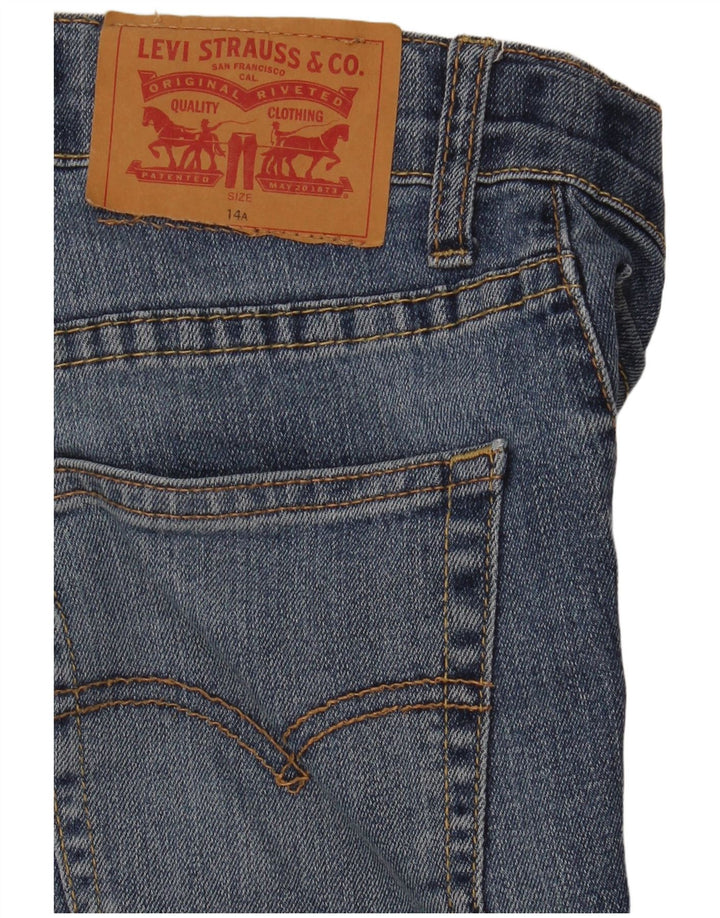 Levi's Meninos 511 Slim Jeans 13-14 Anos W28 L29 Azul Algodão