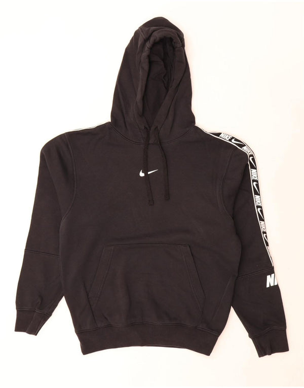 Nike masculino solto ajuste gráfico padrão moletom com capuz XS algodão preto