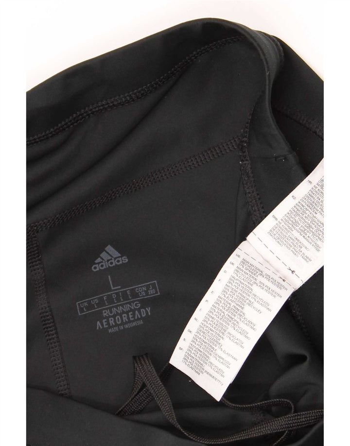 Leggings Adidas Aeroready Femininas UK 14 Grande Poliéster Preto