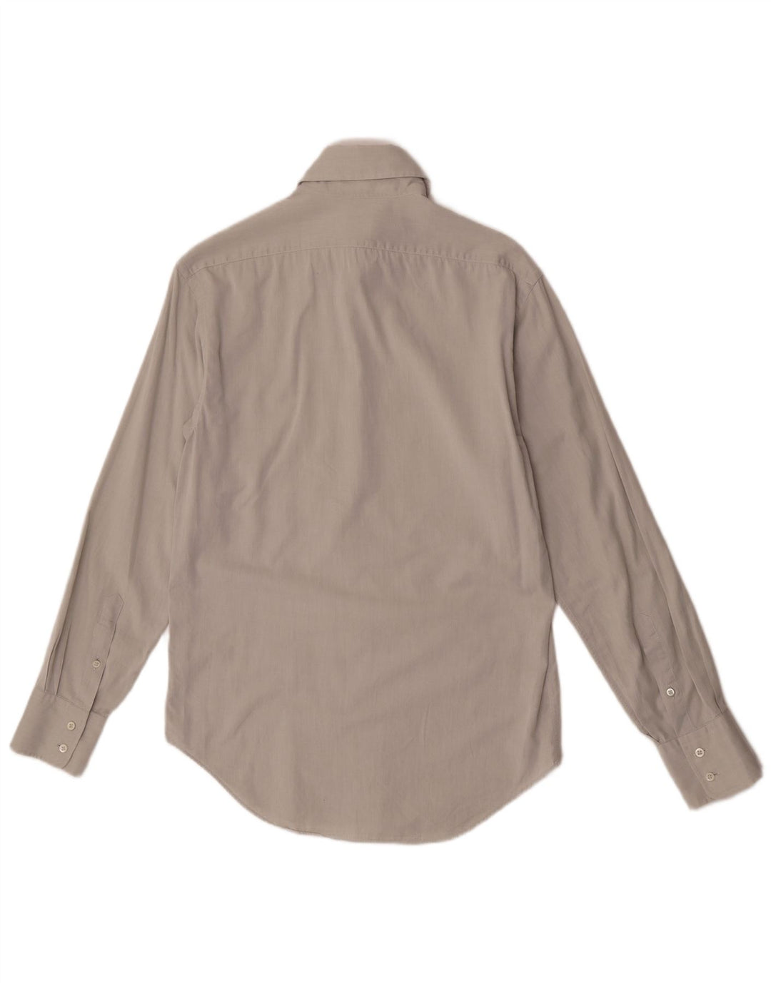Camisa masculina Armani Collezioni tamanho 39 15 1/2 algodão cinza médio