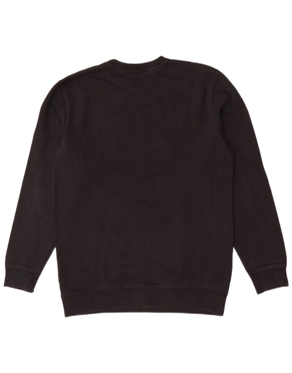 Vans Mens Graphic Moletom Jumper Grande Algodão Preto