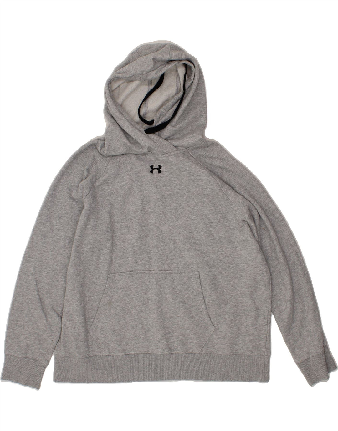 UNDER ARMOUR Womens Loose Fit Hoodie Jumper UK 18 XL Grey Cotton Vintage Under Armour and Second-Hand Under Armour from Messina Hembry 