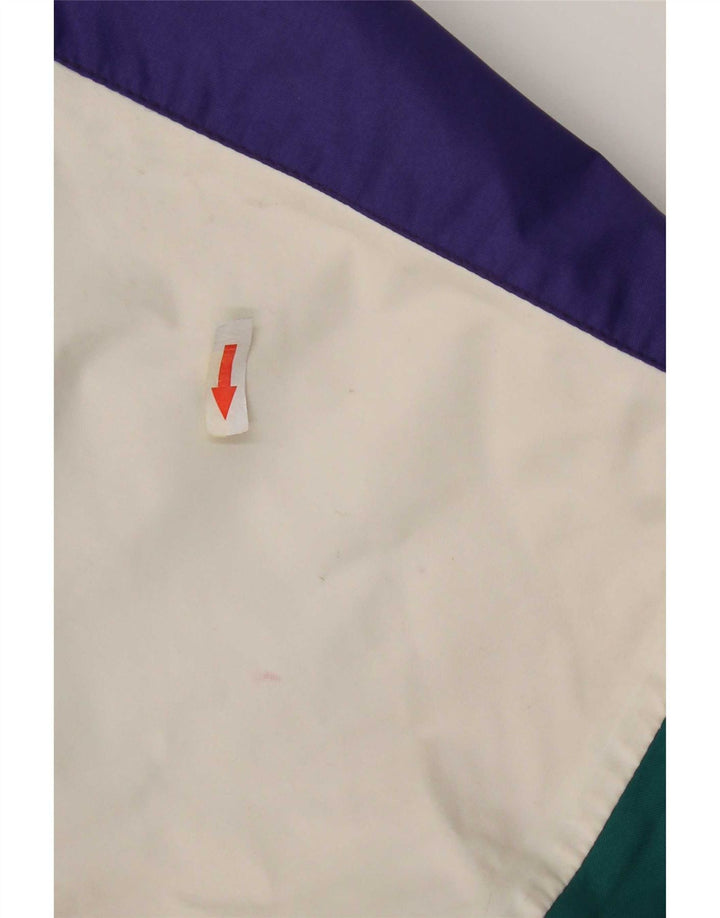 Jaqueta de chuva feminina Henri Lloyd UK 40 grande bloco colorido multicolorido