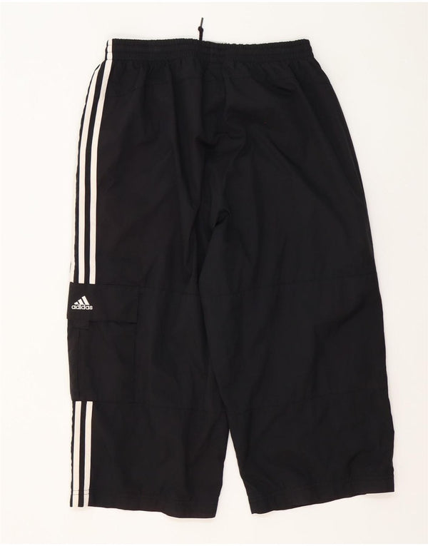 Calça Adidas Cargo Capri Masculina Grande Bloco Colorido Preto