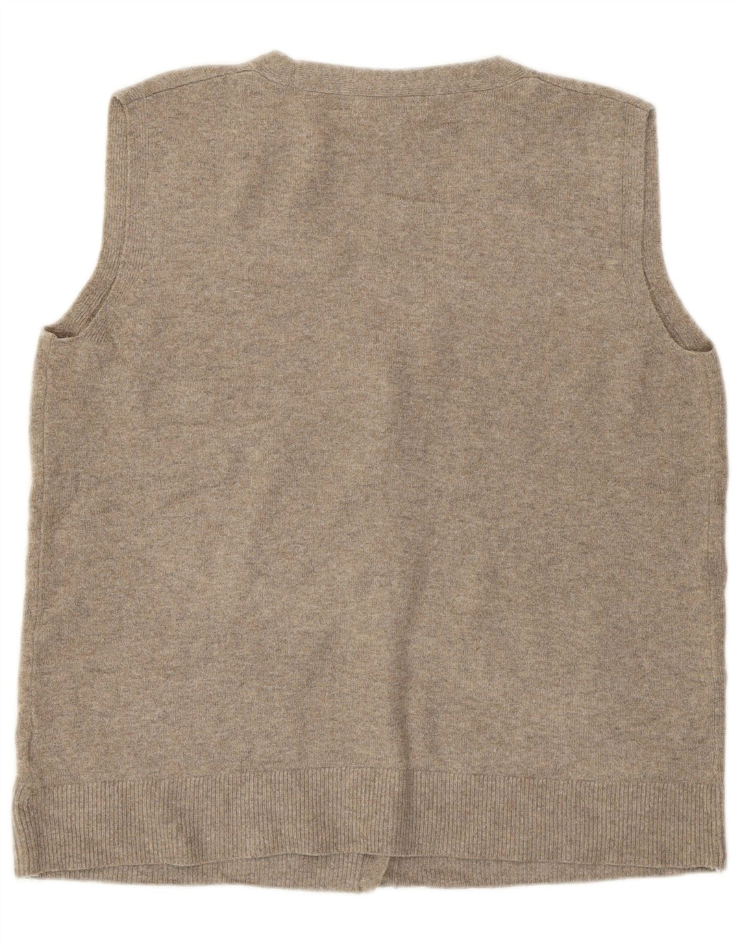 Suéter cardigã feminino sem mangas Marks & Spencer Reino Unido 16 grande cinza