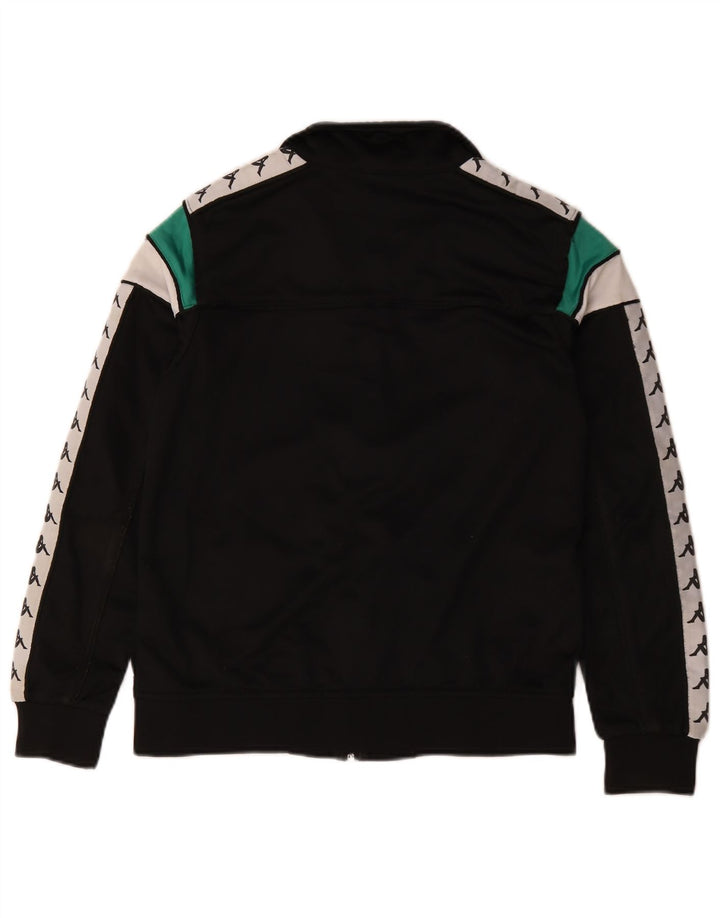 Jaqueta Kappa Boys Graphic Treino Top 13-14 Anos Preto Colorblock