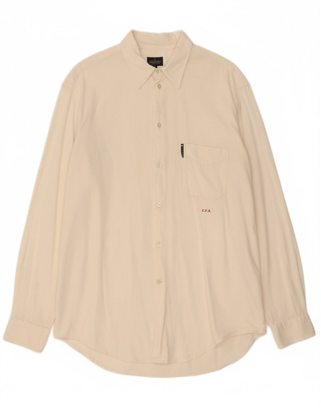 TRUSSARDI JEANS Camisa masculina 2XL algodão branco