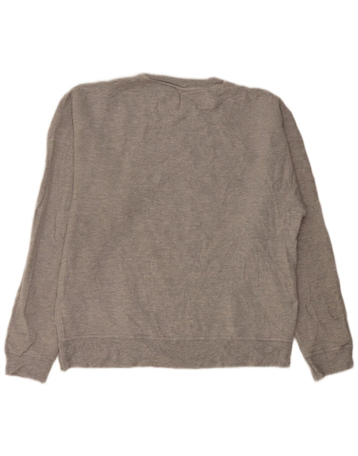 CHAMPION Moletom Masculino Jumper Grande Algodão Cinza