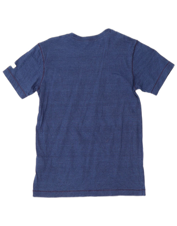 Camiseta Benetton Boys Top 10-11 Anos XL Azul Marinho Riscas de Algodão