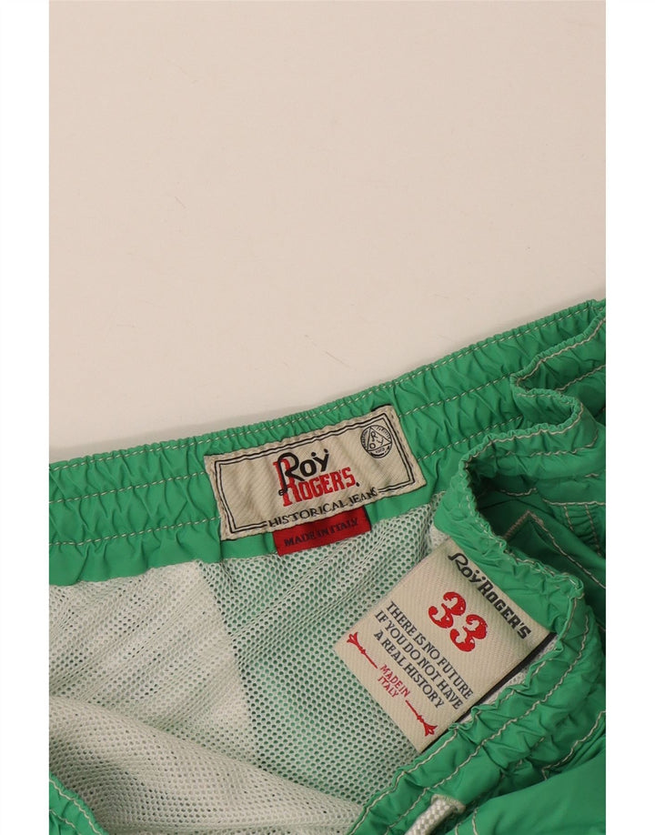 Shorts de natação masculino Roy Rogers grande poliamida verde