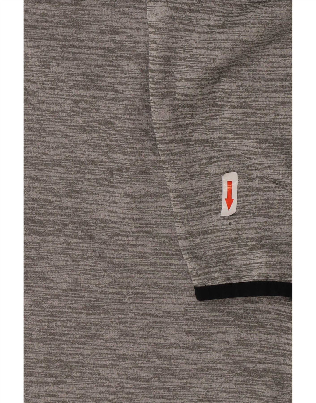 Moletom masculino Under Armour com zíper e gola grande em poliéster manchado cinza