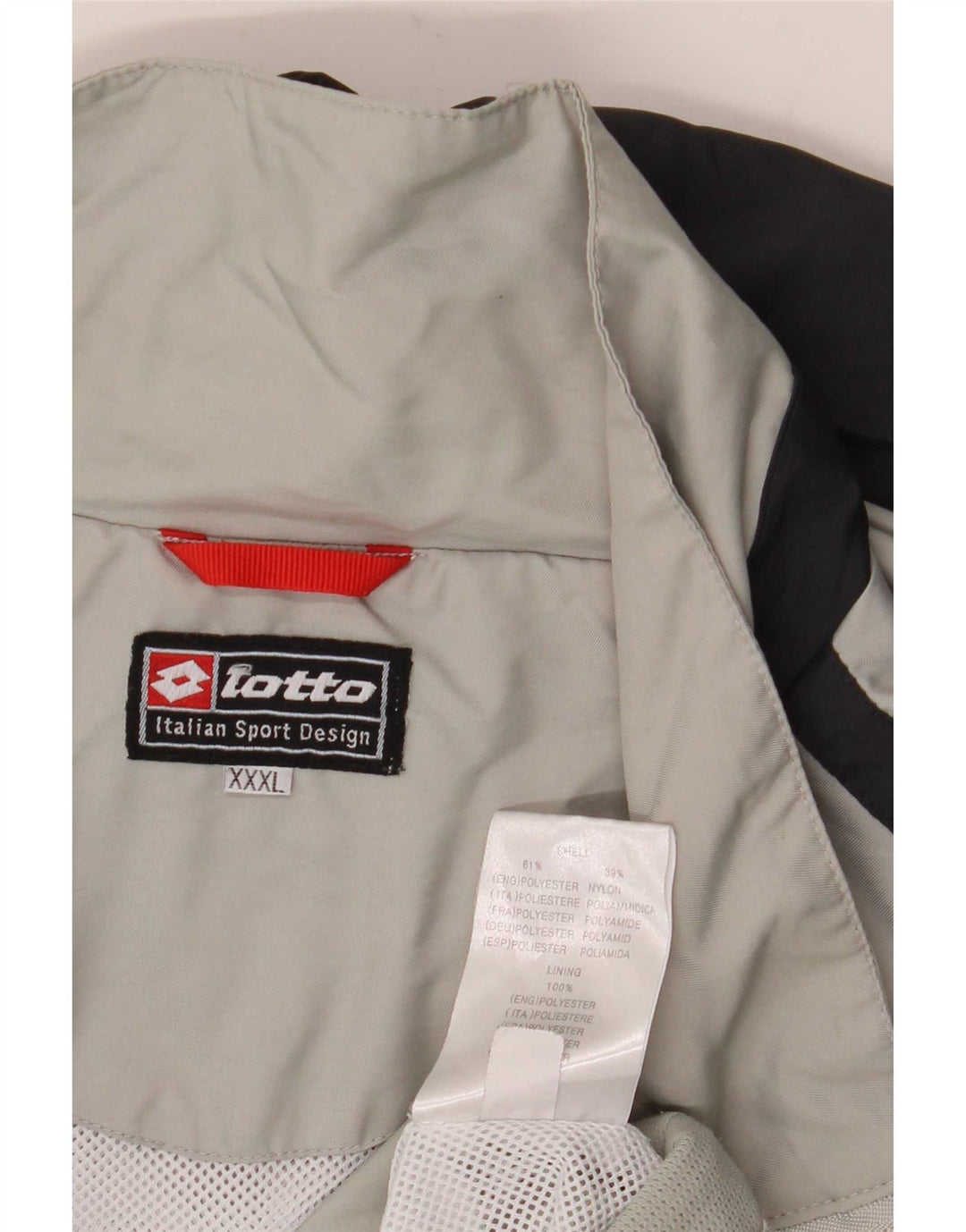 Lotto Mens Treino Top Jacket 3XL Cinza Colourblock Poliéster