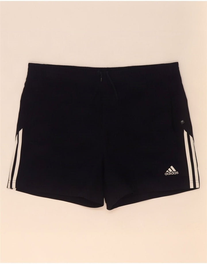 Shorts esportivos masculinos Adidas médio preto poliéster