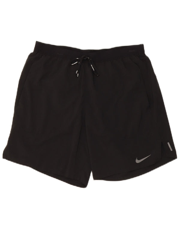 Nike Mens Sport Shorts Pequeno Poliéster Preto