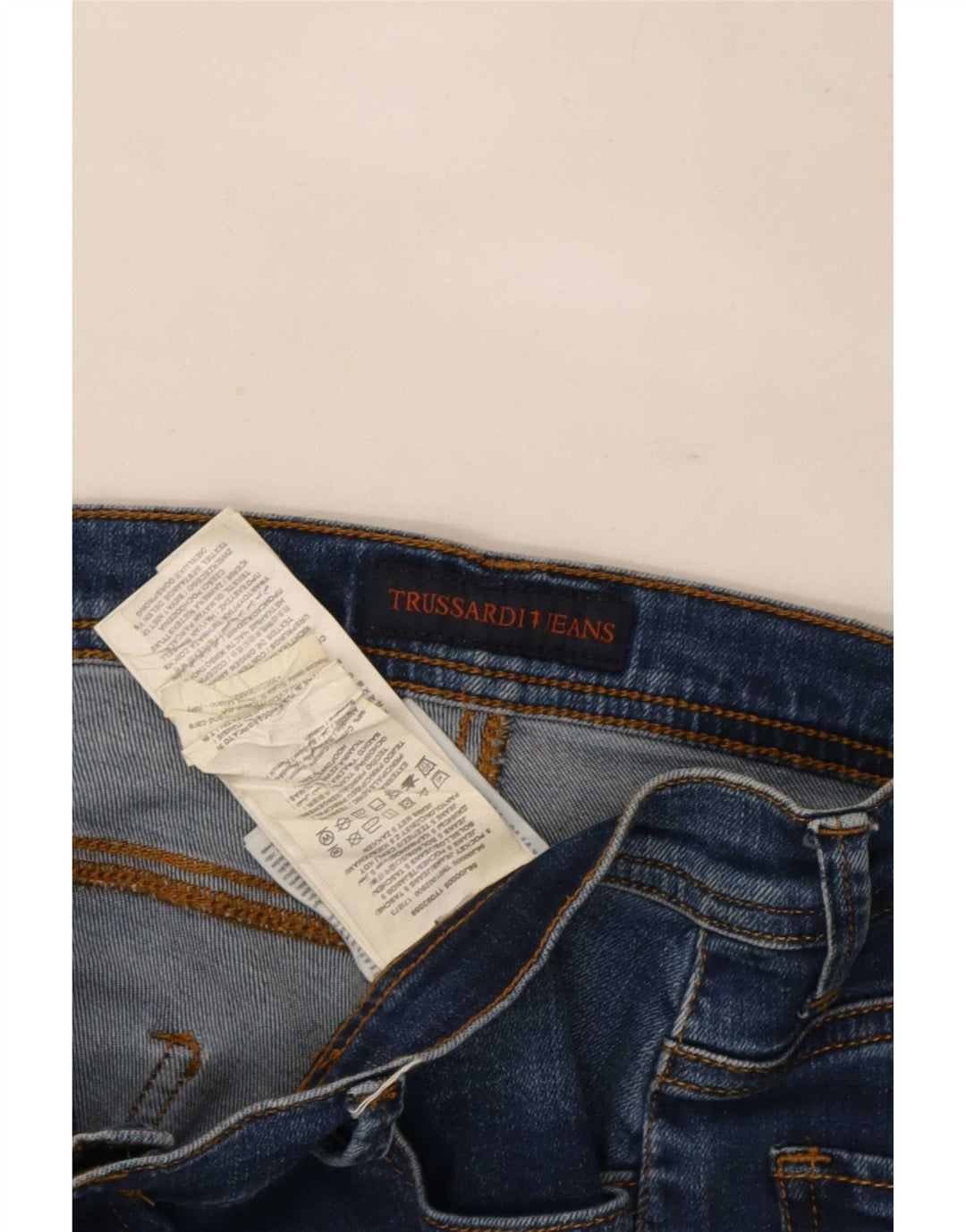 Trussardi Jeans Slim Feminino W30 L30 Azul Algodão
