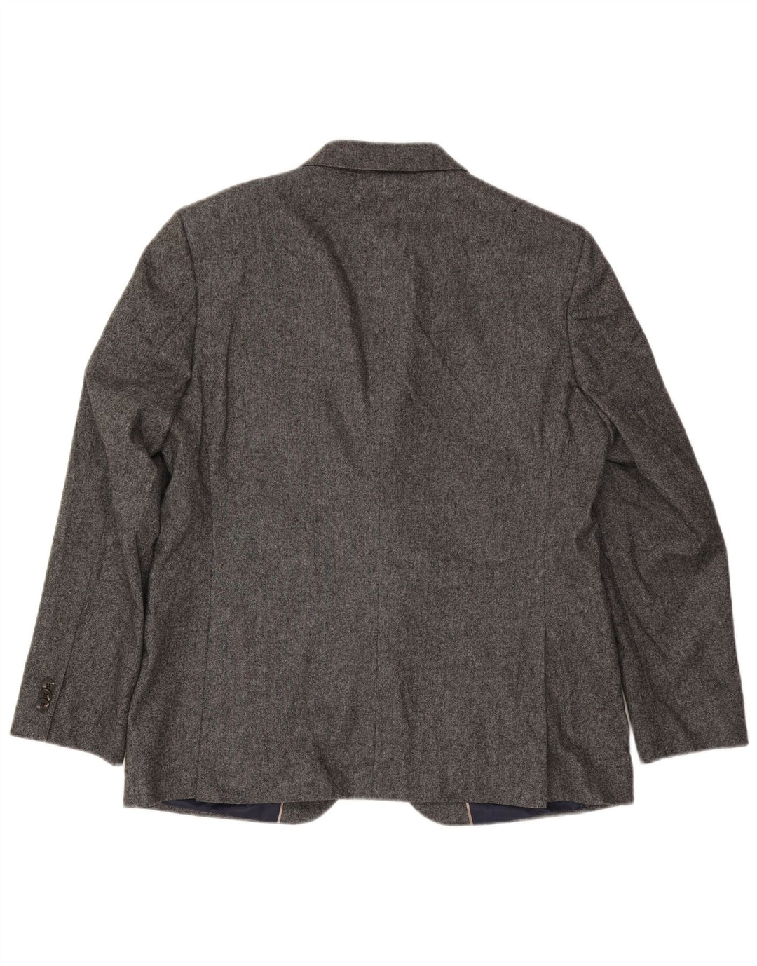 Jaqueta blazer masculina de 2 botões Marks & Spencer Reino Unido 44 2XL lã cinza