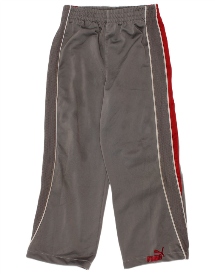 Calças de treino Puma Menino 4-5 anos Cinza Colourblock Poliéster