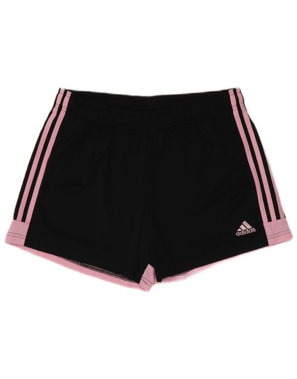 Adidas Womens Aeroready Sport Shorts UK 16/18 Grande Preto Colorblock