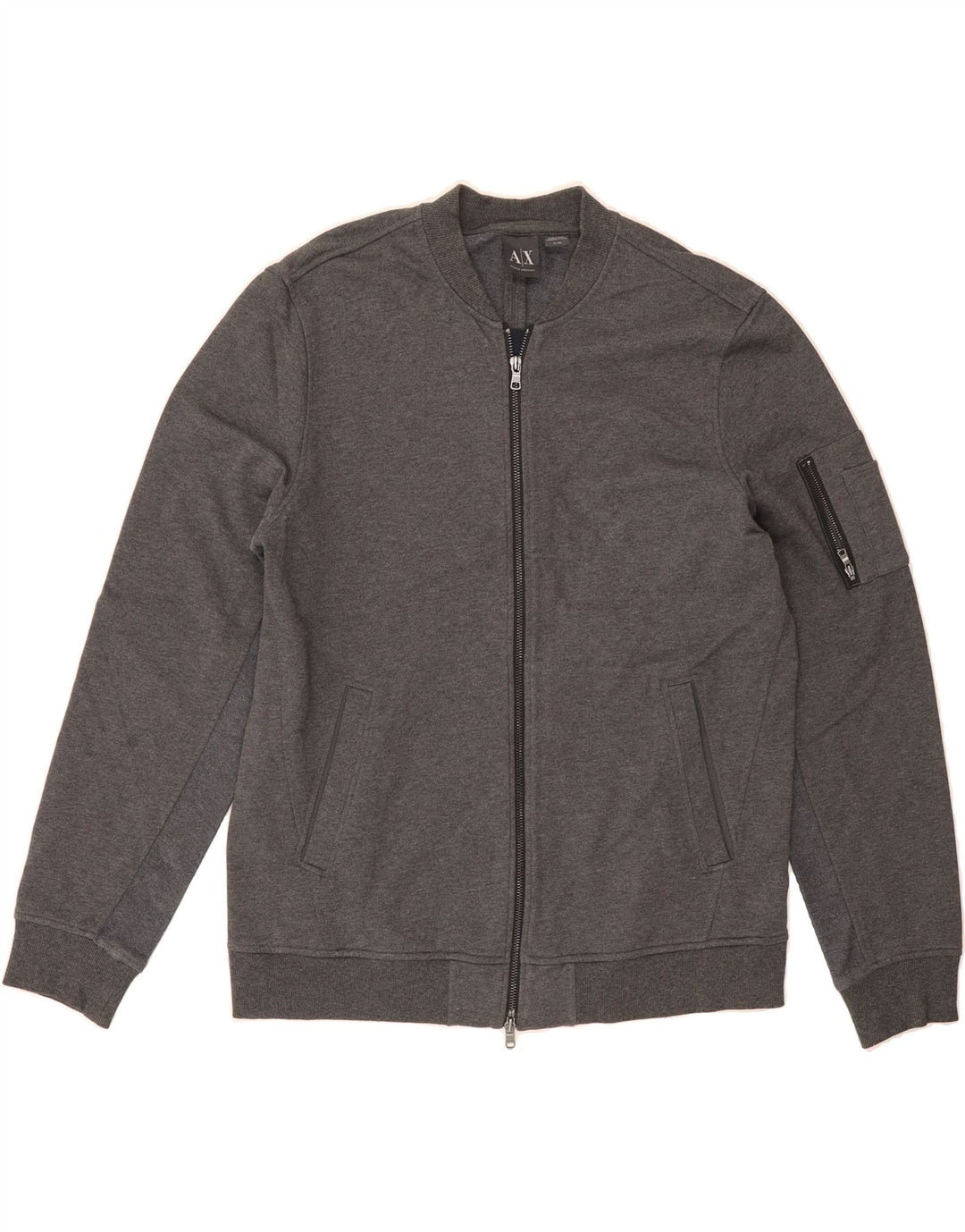 ARMANI EXCHANGE Womens Cardigan Sweater UK 18 XL Grey Cotton Vintage Armani Exchange and Second-Hand Armani Exchange from Messina Hembry 