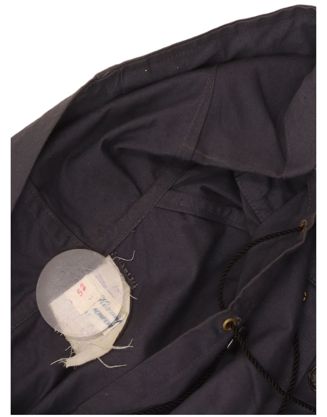 Jaqueta Anorak Vintage Feminina com Capuz IT 52 XL Azul Marinho