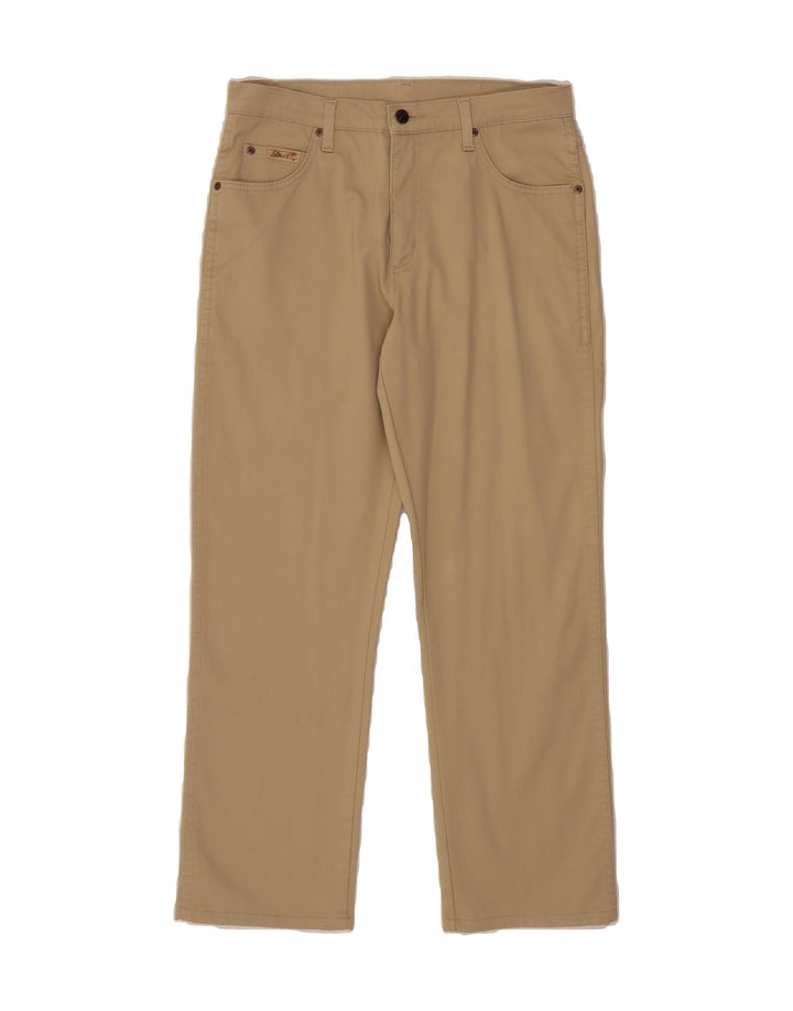 WRANGLER Mens Straight Casual Trousers W32 L29 Beige Cotton Vintage Wrangler and Second-Hand Wrangler from Messina Hembry 