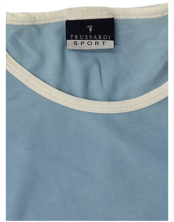 Camiseta masculina Trussardi grande azul