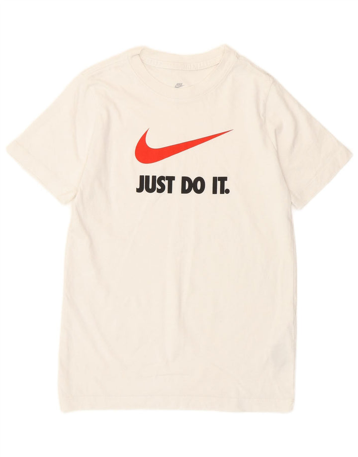 Camiseta Nike Boys Graphic Top 10-11 Anos Médio Algodão Branco