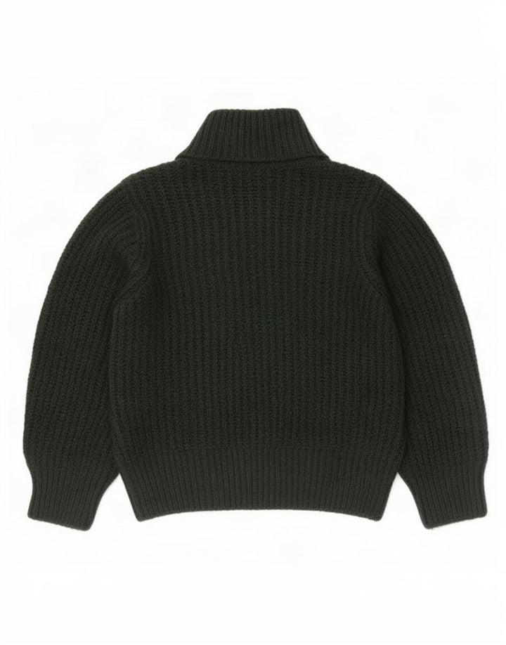 Suéter feminino Marks & Spencer com gola tartaruga Reino Unido 14 verde médio