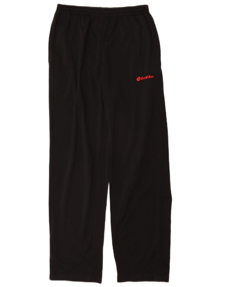 Calça de treino masculina LOTTO Reino Unido 40/42 grande poliéster preto