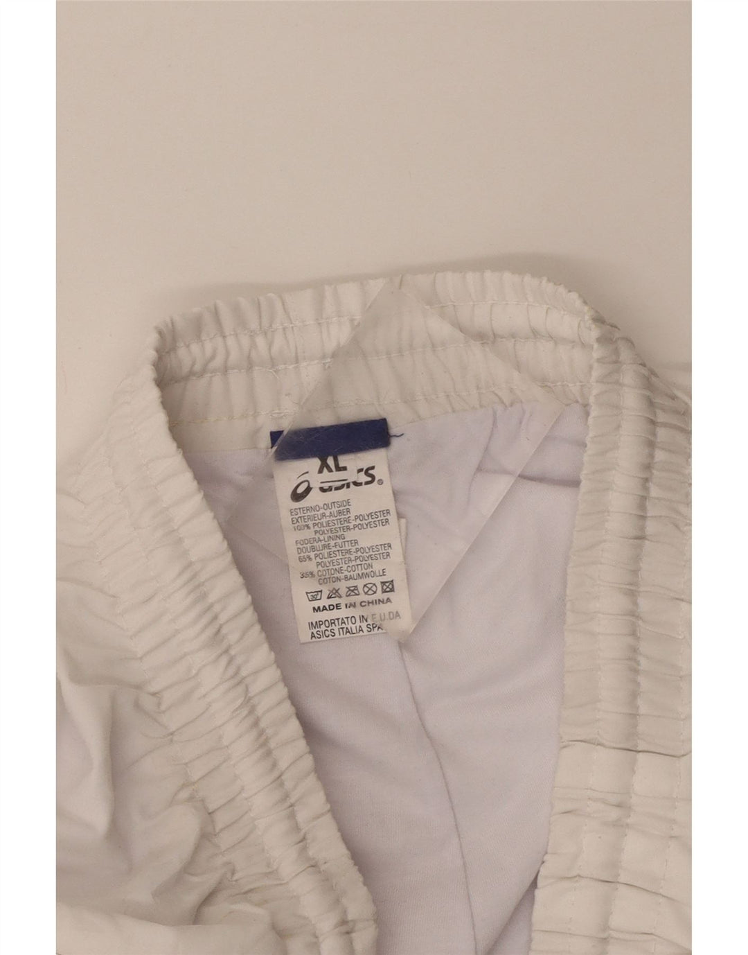 Calça de treino masculina Asics Joggers XL branco poliéster