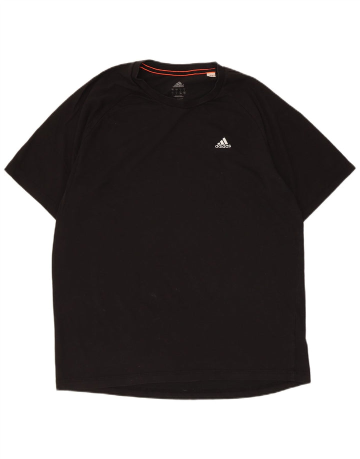 Camiseta masculina Adidas grande algodão preto