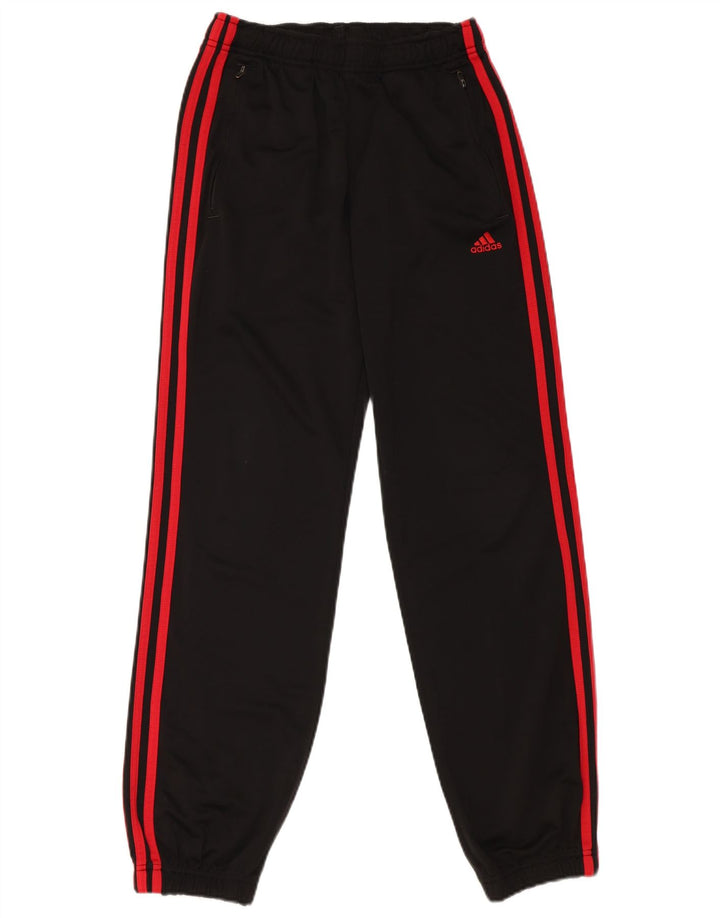 Adidas meninos calças de treino joggers 13-14 anos preto poliéster