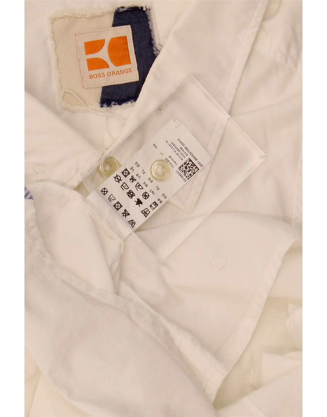 Camisa masculina de manga curta HUGO BOSS XL algodão branco