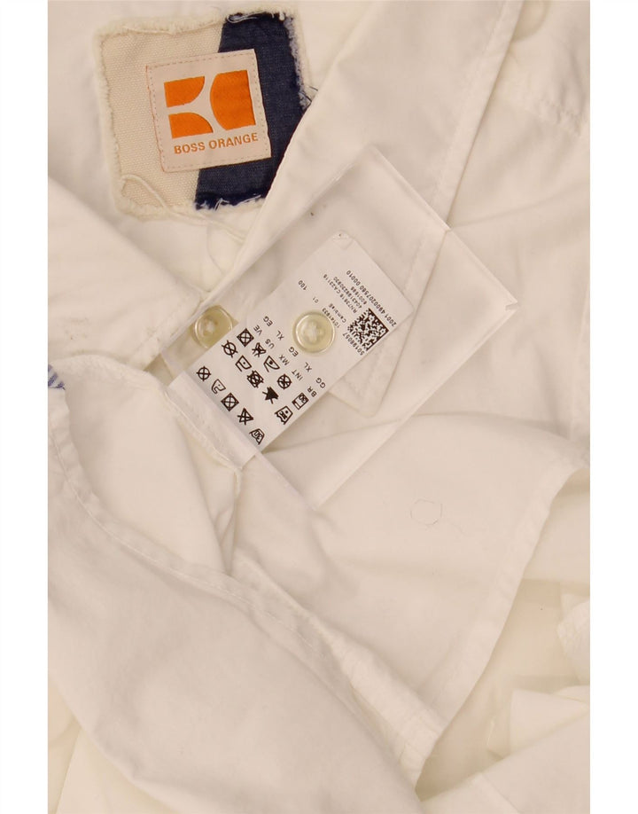 Camisa masculina de manga curta HUGO BOSS XL algodão branco