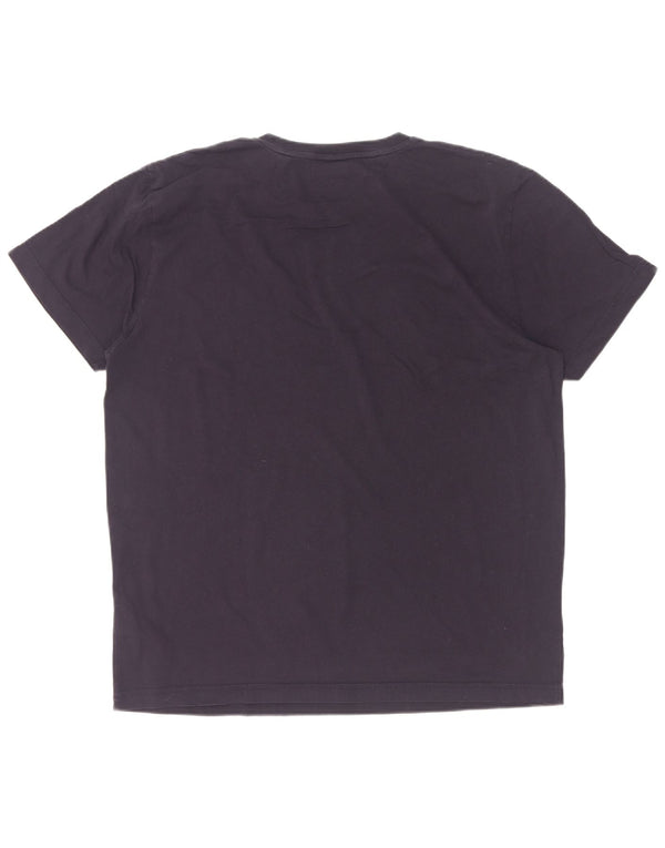 Camiseta masculina gráfica Gant Top XL algodão azul marinho