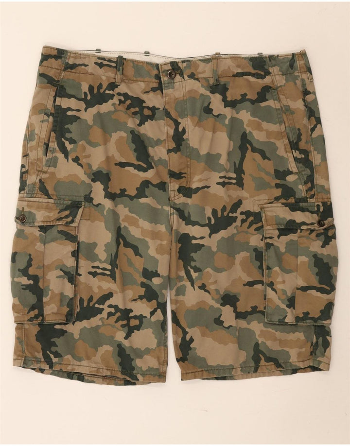 Shorts cargo masculino Levi's W40 XL cáqui camuflado algodão