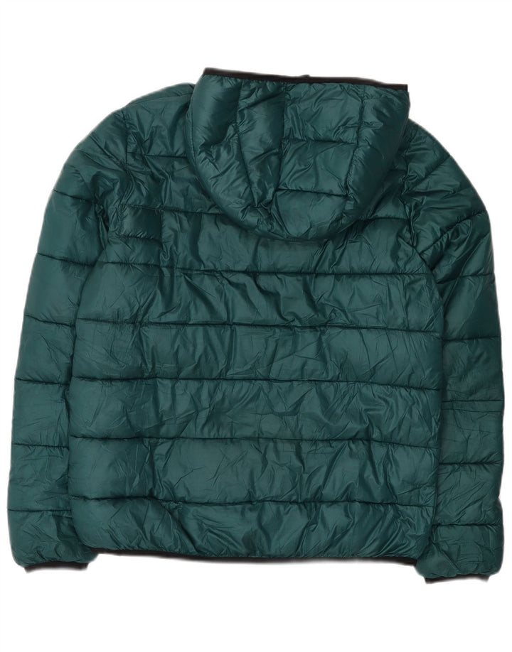 Jaqueta acolchoada com capuz para meninos Champion 15-16 anos 2XL poliéster verde