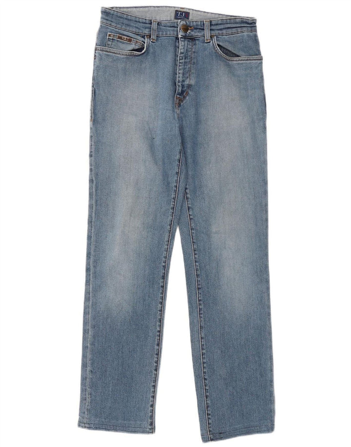 Jeans retos femininos TRUSSARDI W31 L30 algodão azul