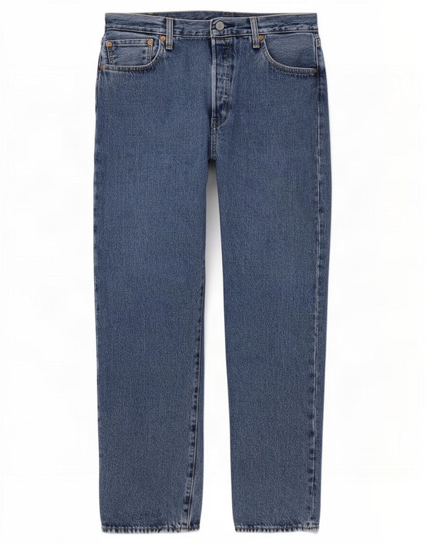 Levi's Masculino 501 Straight Jeans W34 L32 Azul Algodão