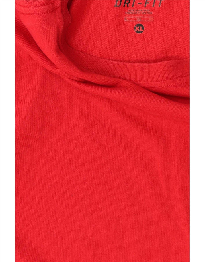 Camiseta Nike Masculina Dri Fit Top XL Algodão Vermelho