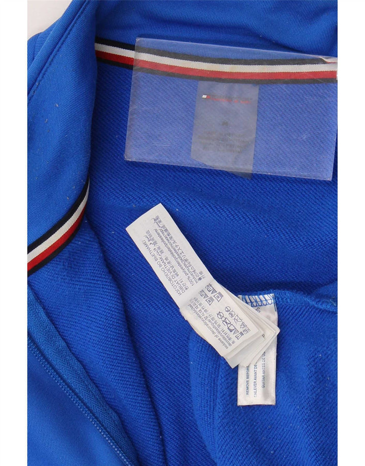 Jaqueta Tommy Hilfiger masculina com agasalho gráfico azul médio bloco colorido