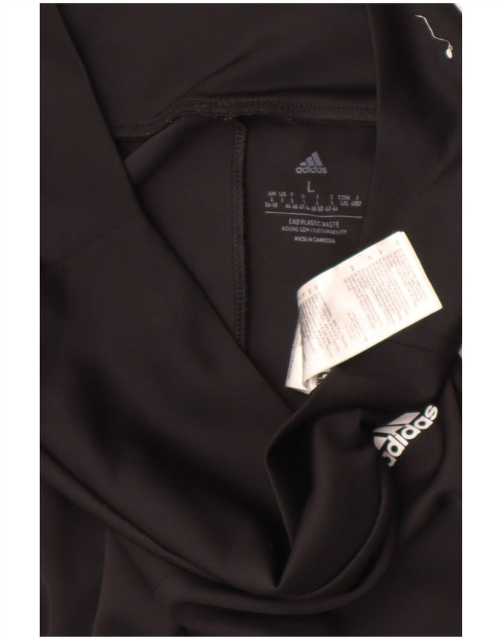 Leggings Adidas Aeroready Femininas UK 16/18 Grande Poliéster Preto