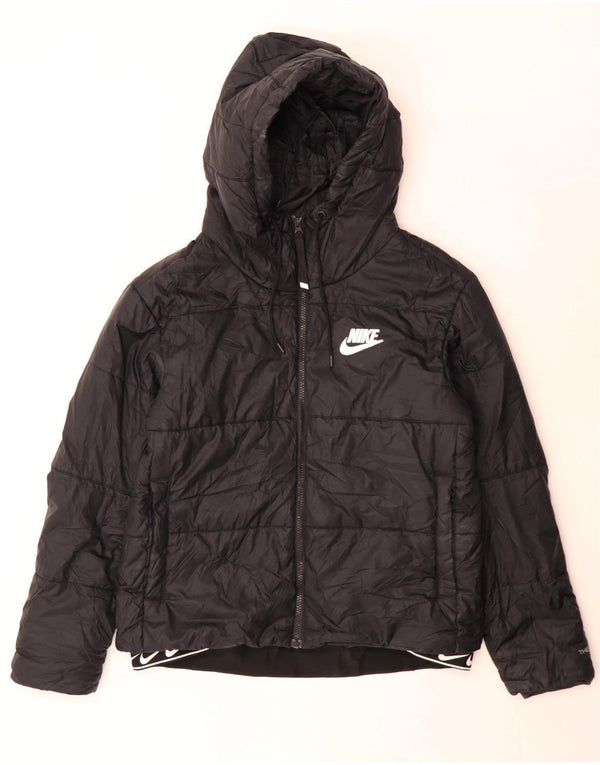 Jaqueta Nike Feminina Therma-Fit Graphic com Capuz Acolchoado Reino Unido 14 Médio Preto