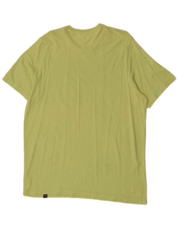 Adidas Mens Graphic T-Shirt Top XL Algodão Verde