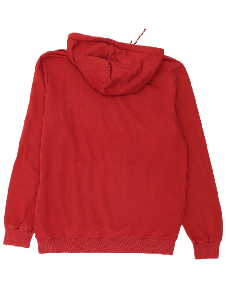 Puma Mens Graphic Hoodie Jumper Médio Borgonha