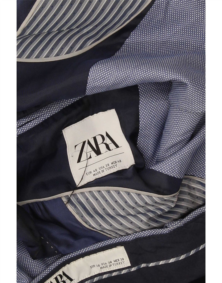Terno masculino Zara com 2 botões UE 48 médio W32 L28 azul